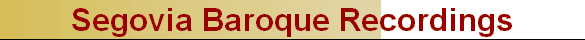 Segovia Baroque Recordings